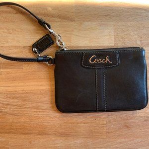 Black Coach Wristlet